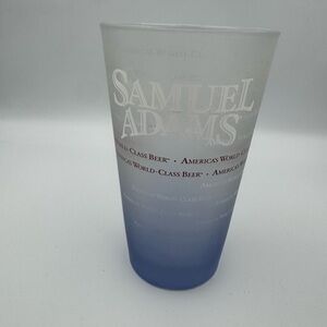 Vintage Samuel Adams Frosted Beer Glass Collectible NEW‎